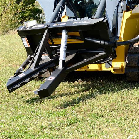 skid steer post puller|best tree puller for tractor.